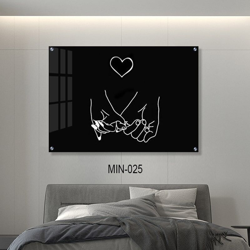 תמונה רומנטית לחדר שינה של אהבה לנצח