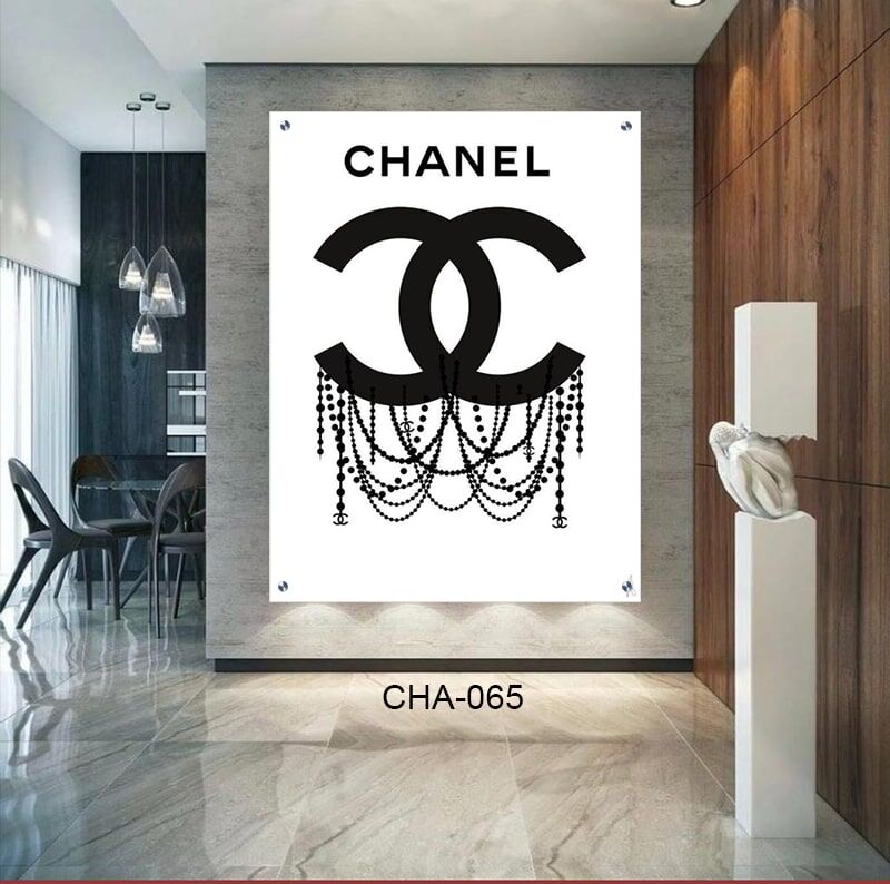 תמונת זכוכית לחדר שינה נערות שאנל