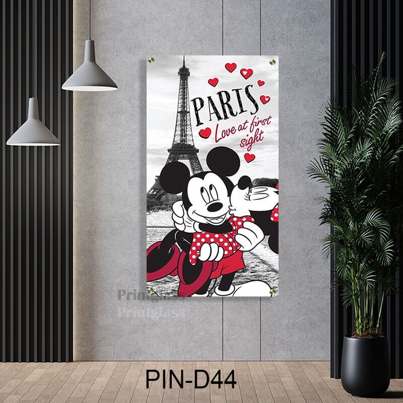 תמונה של מיקי ומיני מאוס בפריז לחדר שינה