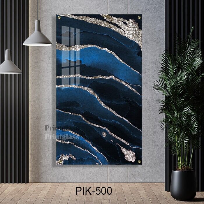 אבסטרקט כחול כסוף