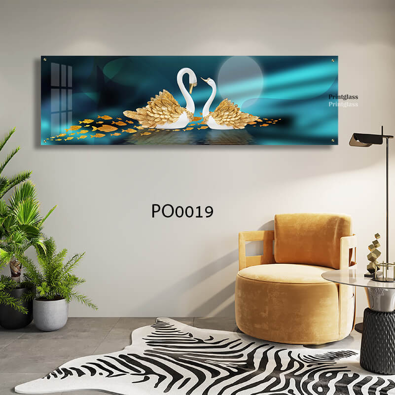 תמונה לחדר שינה זוג ברבורים