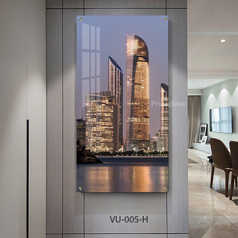 תמונת זכוכית דובאי לסלון