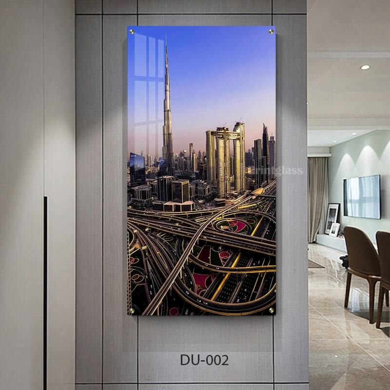 תמונת זכוכית של כבישי דובאי