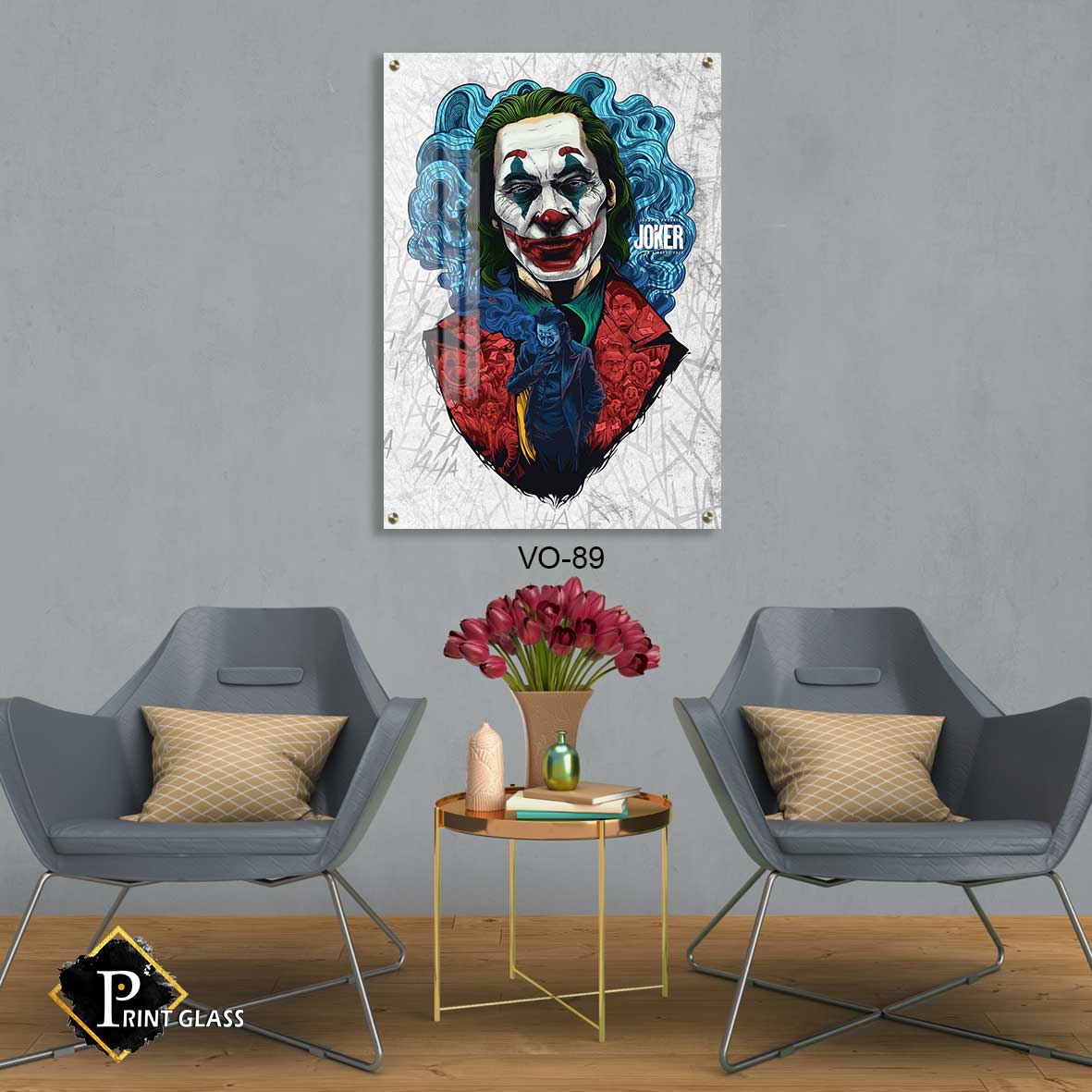 ג'וקר וחבריו - תמונת על זכוכית לחדר שינה או למשרד