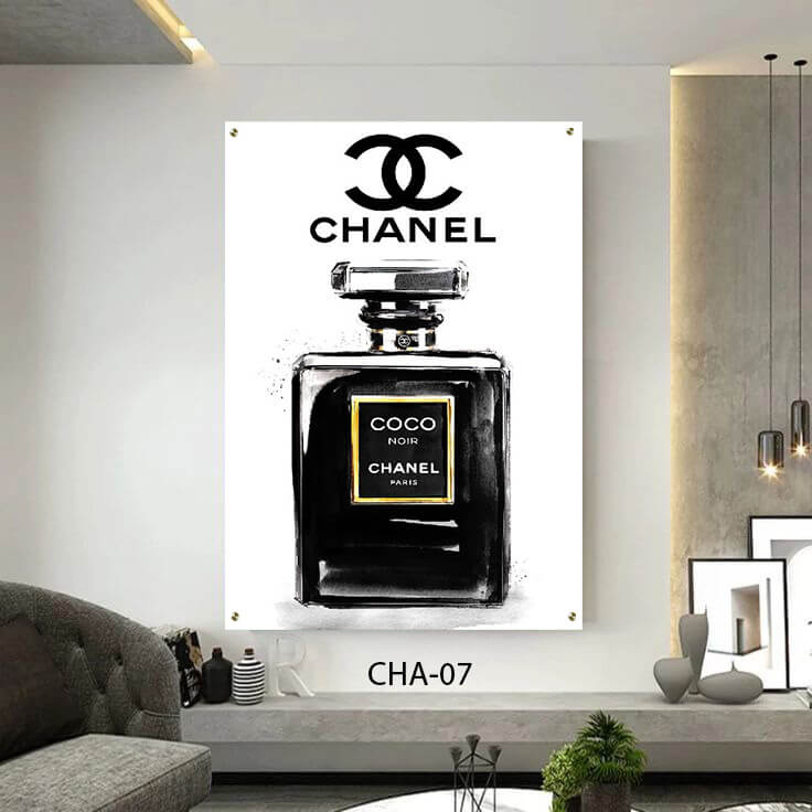 תמונת זכוכית לחדר שינה נערות של בושם שאנל