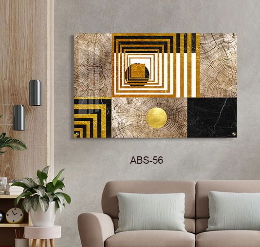 תמונה לחדר שינה הורים גיאומטרית