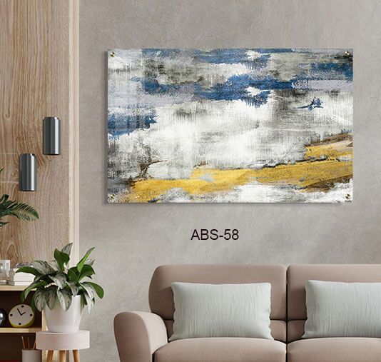 תמונה לחדר שינה הורים בסגנון אבסטרקט