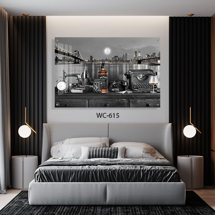 תמונה לחדר שינה של בקבוק וויסקי