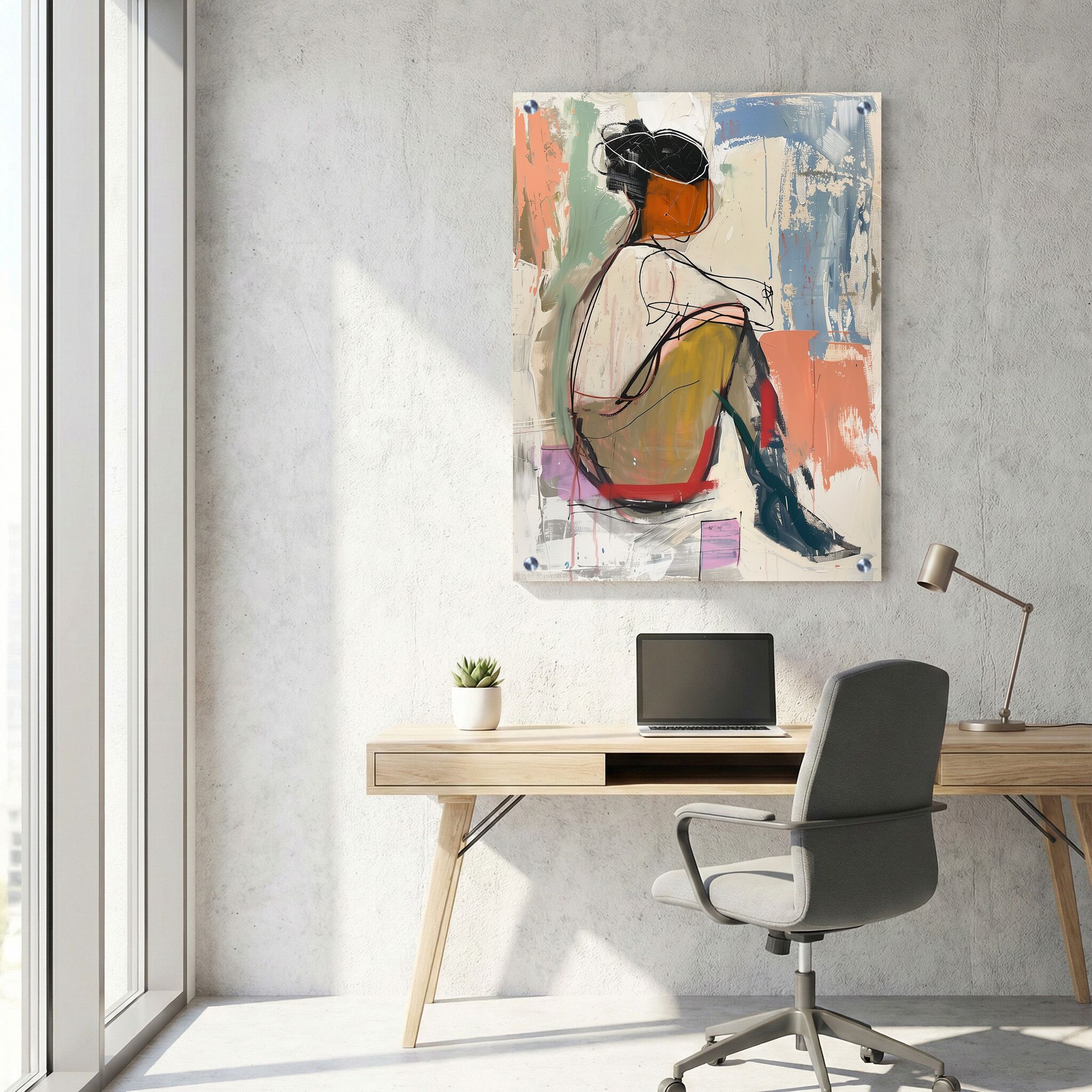 תמונת זכוכית למשרד - AU-028