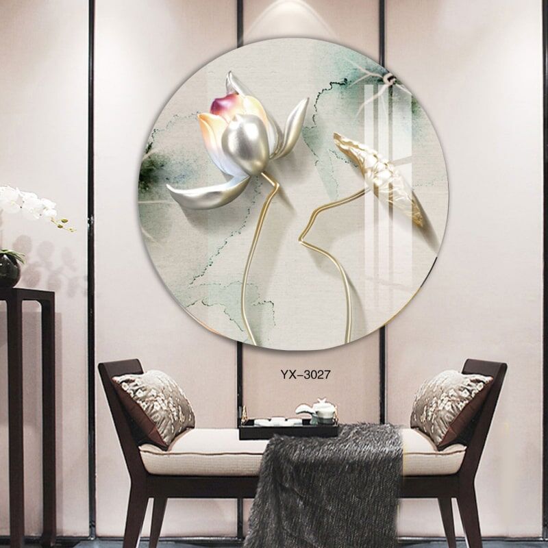 זכוכית עגולה לחדר שינה