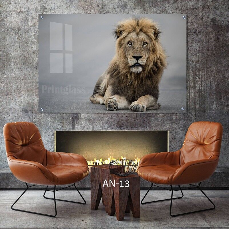 תמונת זכוכית של אריה לחדר שינה