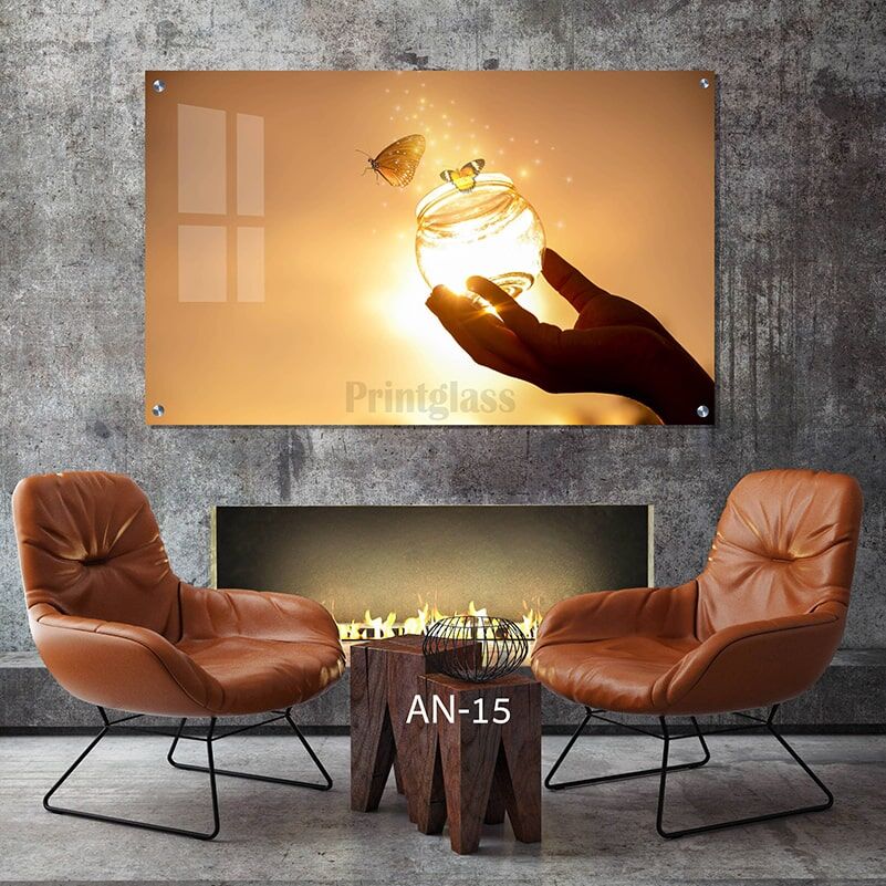 תמונת זכוכית של צנצנת לחדר שינה נערות