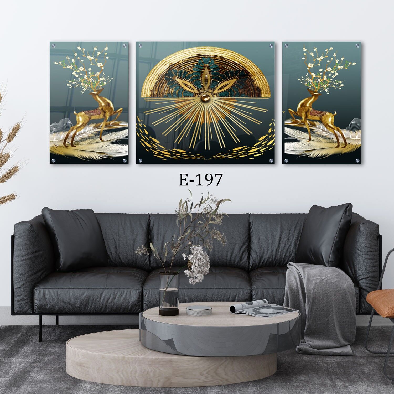 תמונות זכוכית לעיצוב הסלון