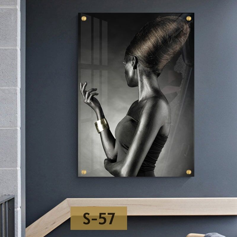 תמונת זכוכית לחדר שינה אישה אפריקאית