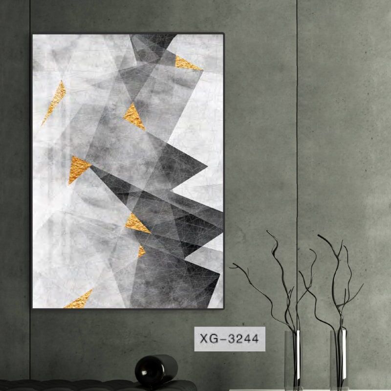 תמונה גאומטרית לחדר שינה