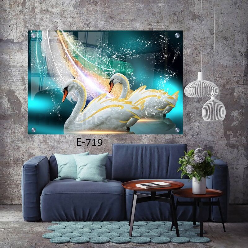 תמונת זכוכית ברבורים