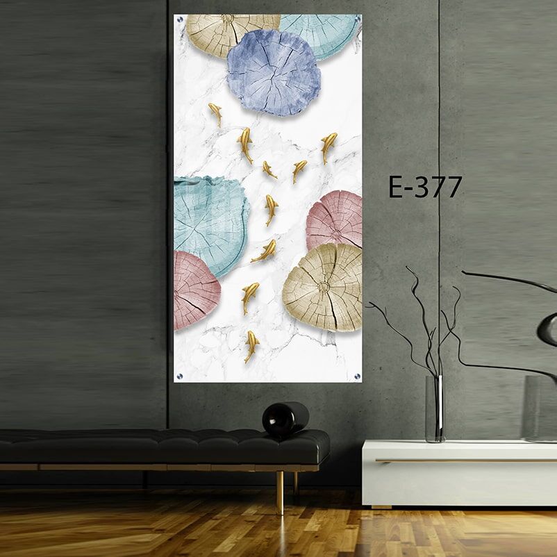 תמונת זכוכית לסלון של דגי זהב