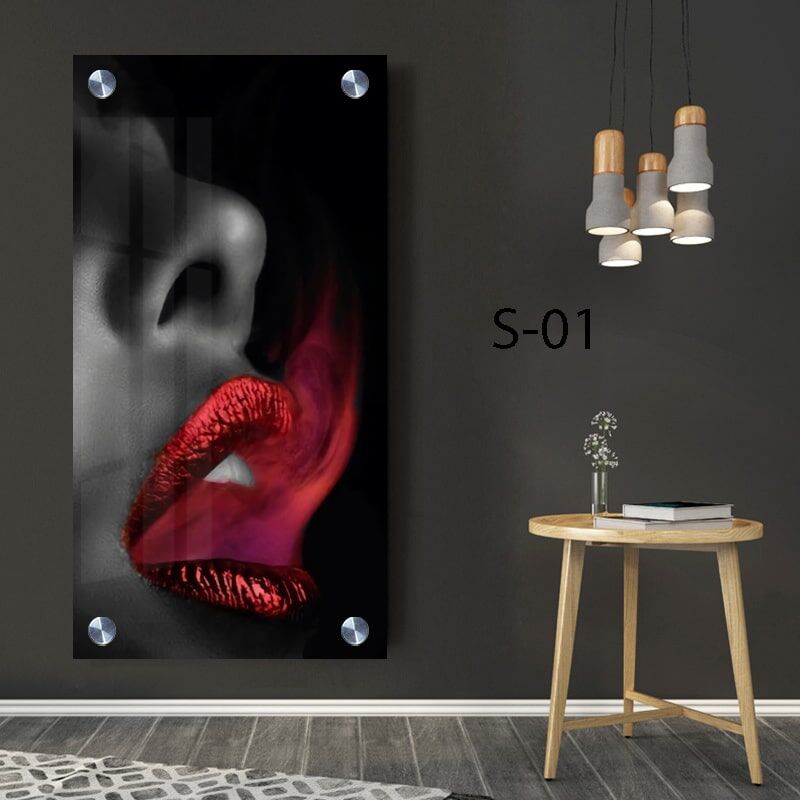 תמונה לחדר שינה עשן אדום