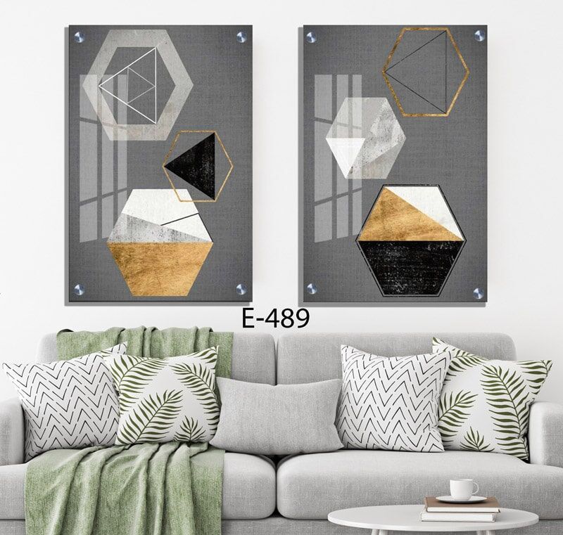 תמונות גאומטריות לסלון