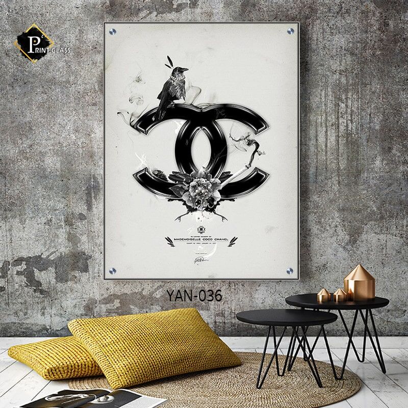 תמונת זכוכית לחדר שינה שאנל ציפור