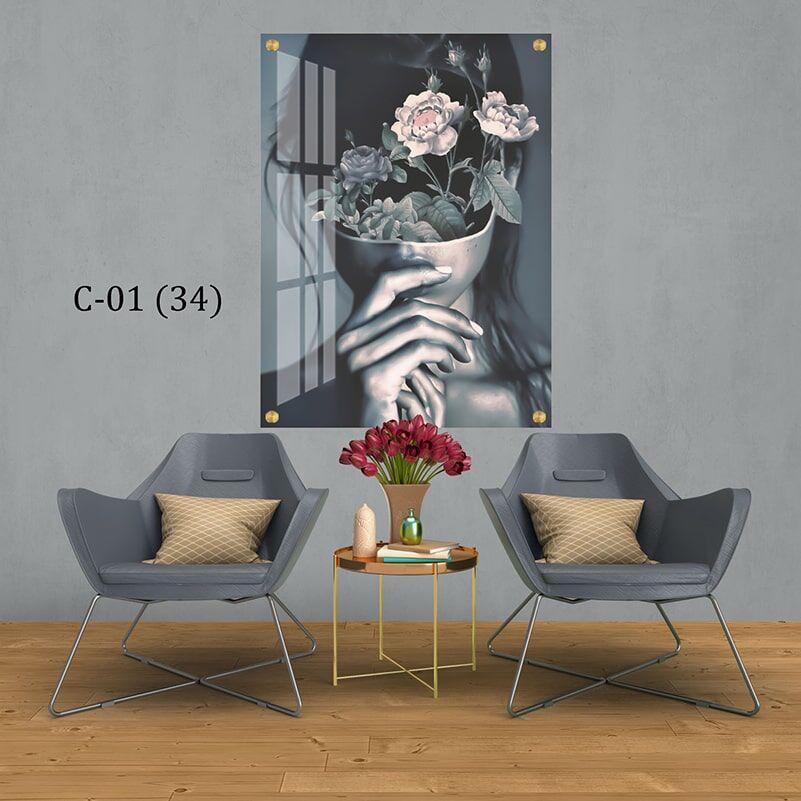 תמונת זכוכית לחדר שינה