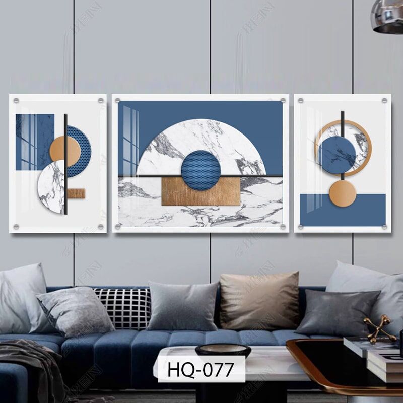 תמונה מודפסת על זכוכית צורות גאומטריות