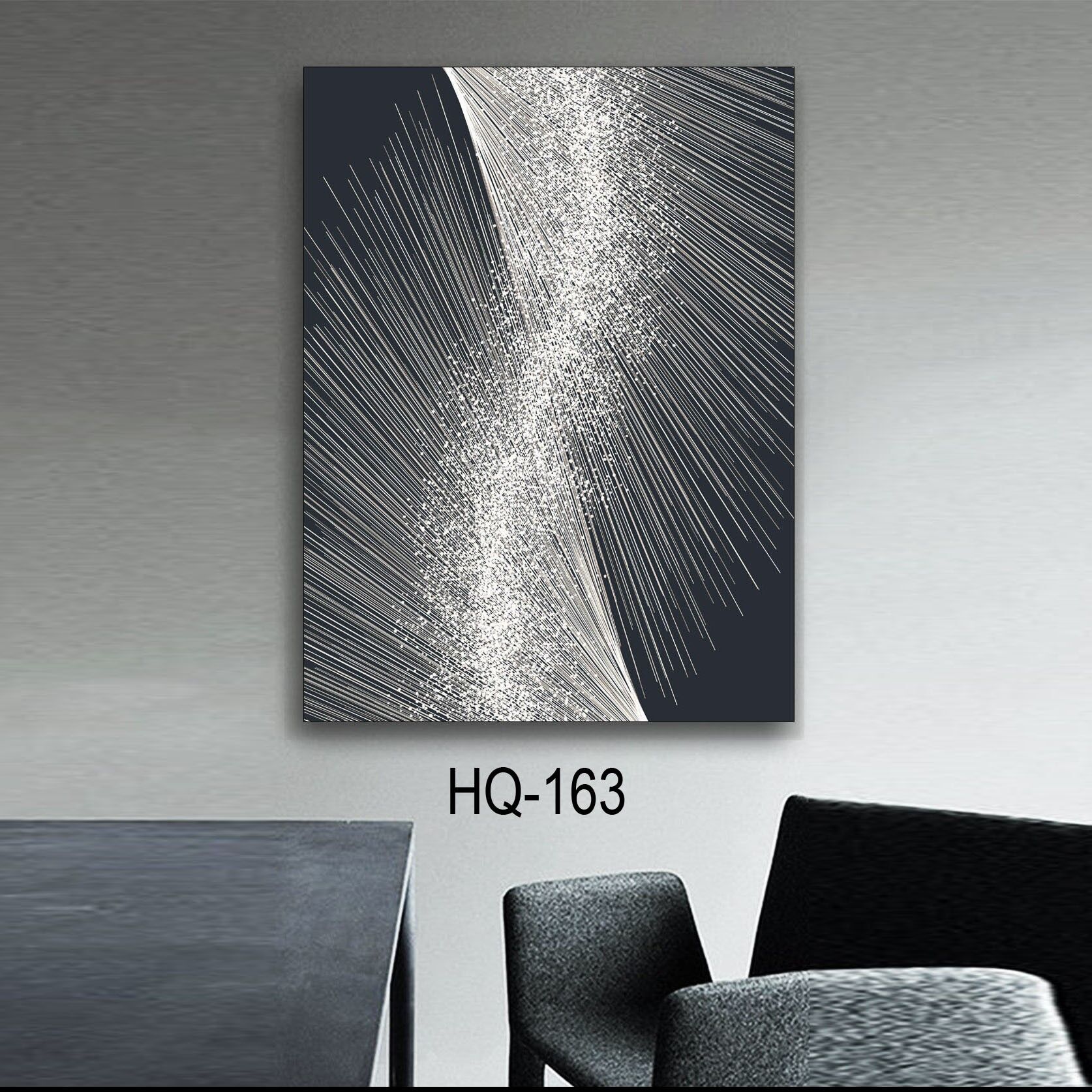 תמונת זכוכית פתיתי כסף