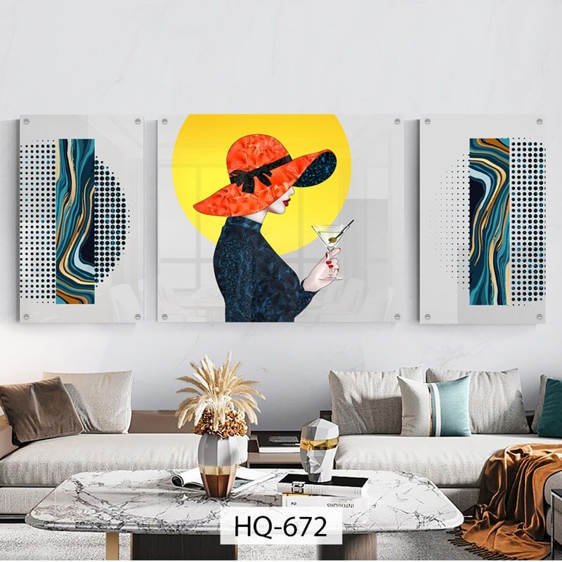 תמונות זכוכית לסלון - hq-672