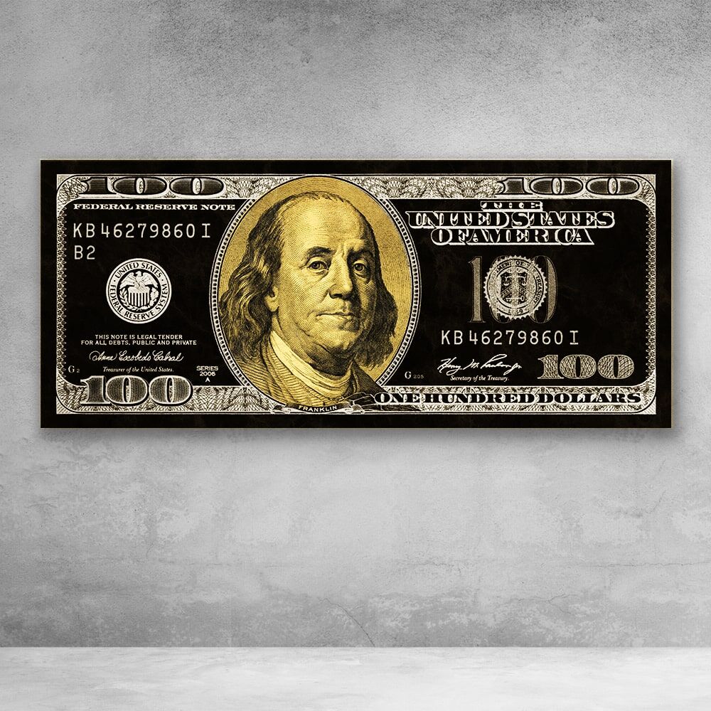 תמונה מגניבה לחדר שינה דולר זהב