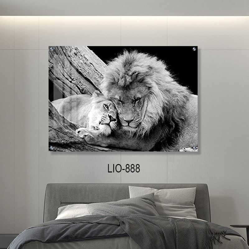 תמונה רומנטית לחדר שינה של אריה מאוהב