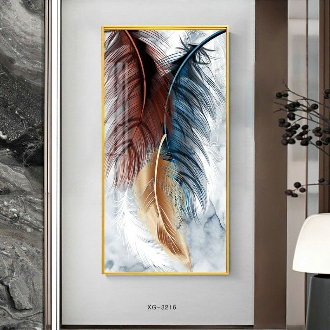 הדפסה על זכוכית - נוצות