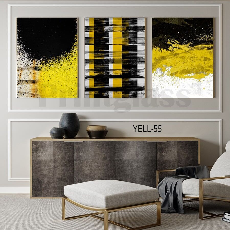 סט שלישיות תמונות לסלון