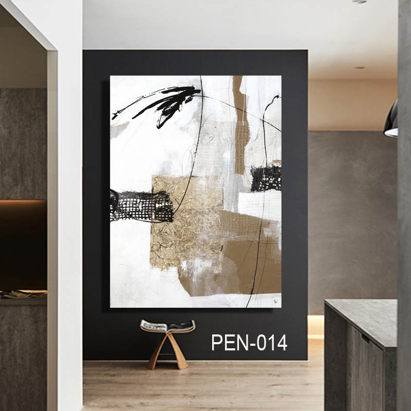 אבסטראקט זהב שחור לבן