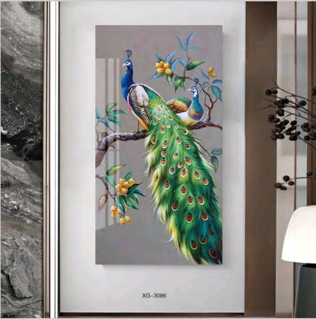 הדפסה על קנבס טווס