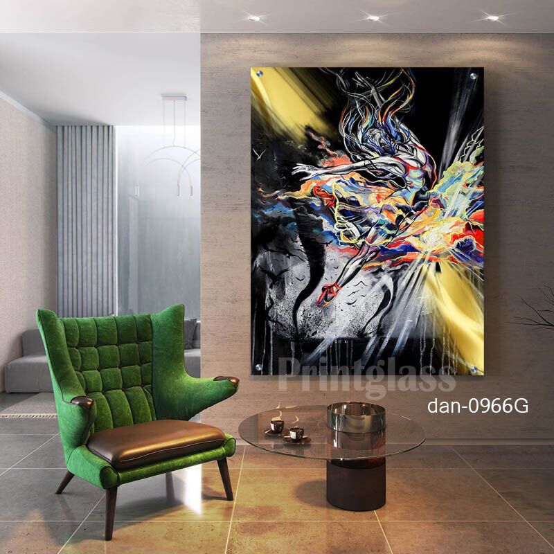 תמונה לחדר שינה של אבסטרקט רקדנית בלט