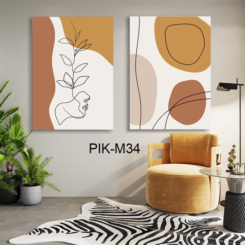 ציור מופשט על קנבס