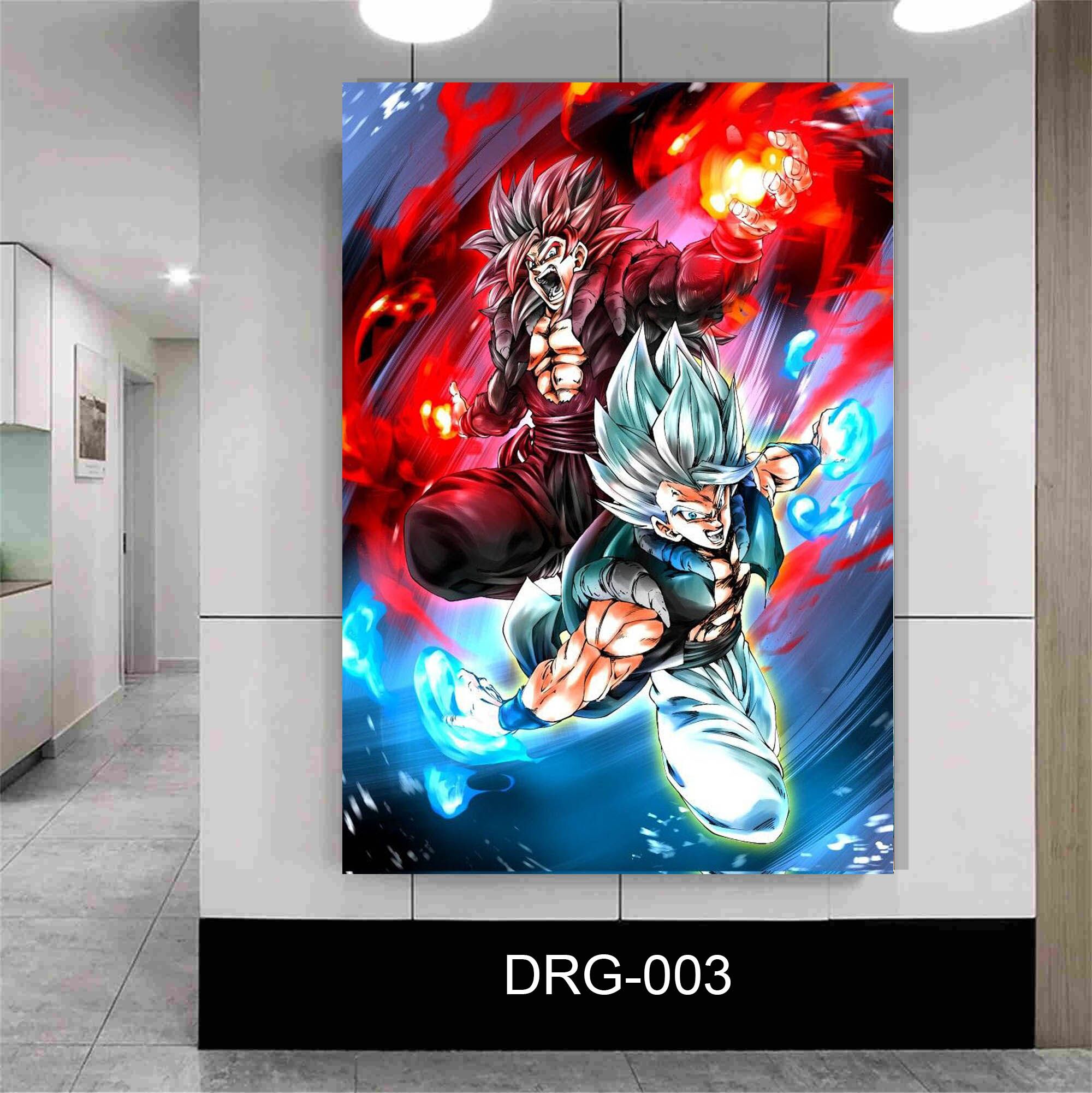 תמונת זכוכית לחדר שינה ילדים או לסלון או למשרד של דמויות דרגון בול