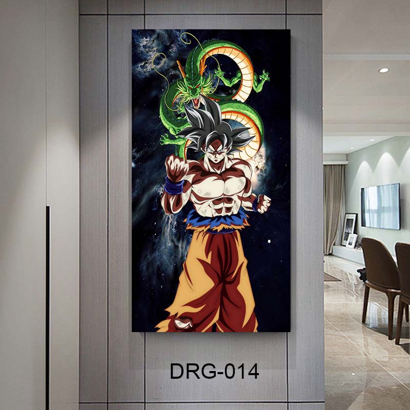 תמונת זכוכית לחדר שינה ילדים או לסלון או למשרד של סון גוקו ושנרון