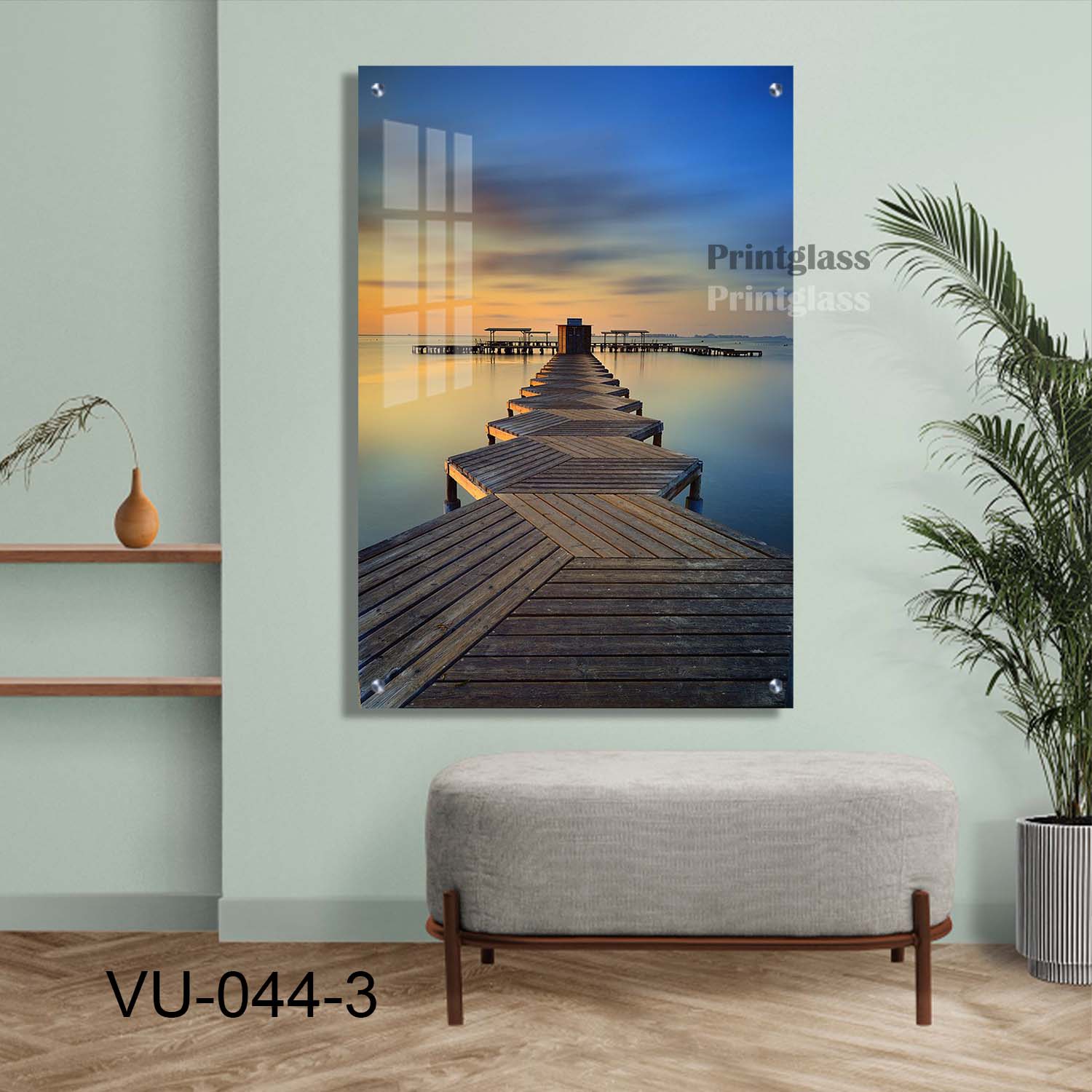 נוף ים עם שביל עץ