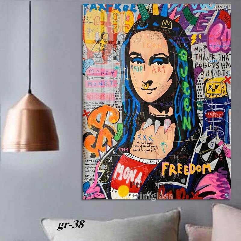 תמונת זכוכית של המונה ליזה לחדר שינה