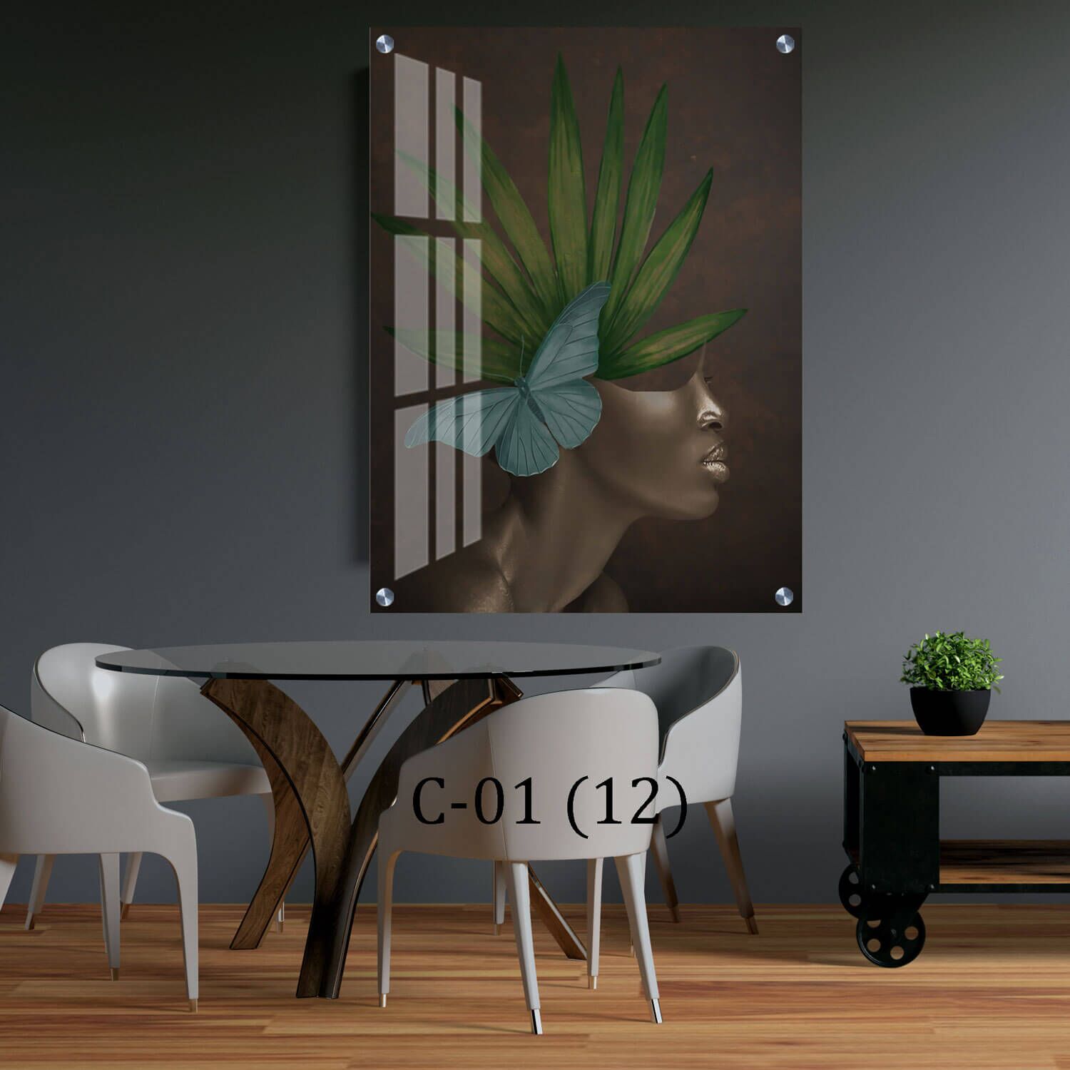 אפריקאית עם עלה