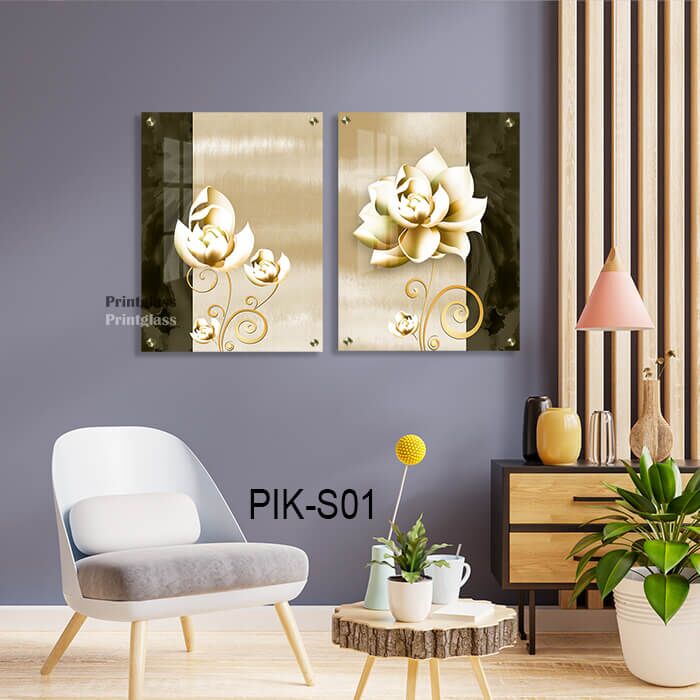 זוג תמונות פרחים