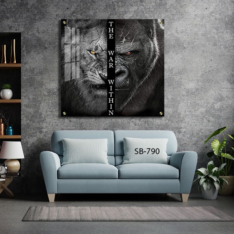 תמונה של חצי אריה וחצי גורילה לחדר שינה