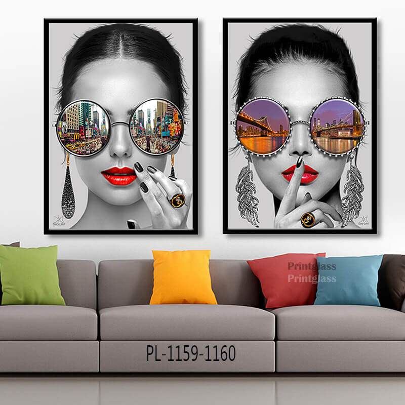 תמונות למשרד מזכוכית של נשים עם משקפי ניו יורק