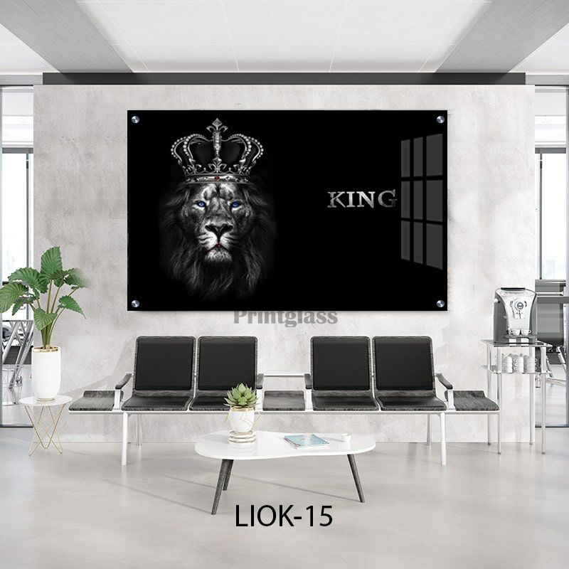 תמונת זכוכית למשרד של אריה מלך