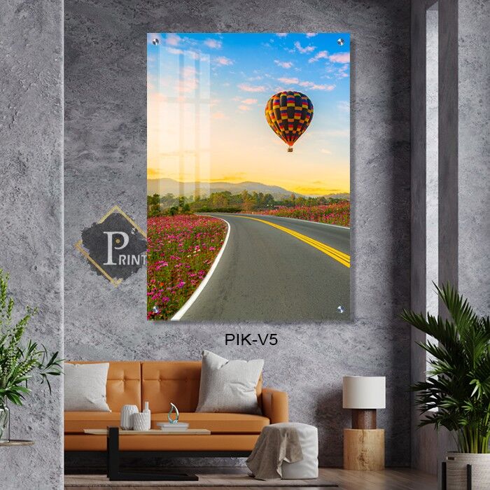 תמונת זכוכית למשרד של כדור פורח