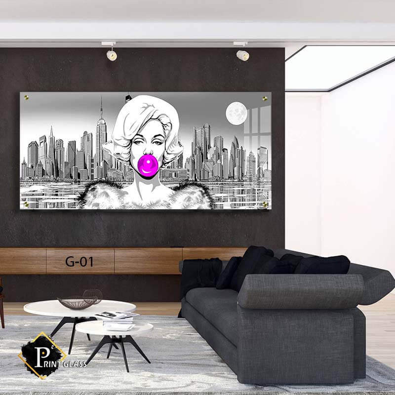 תמונה לסלון או לחדר שינה של מזכוכית מרלין מונרו בלון