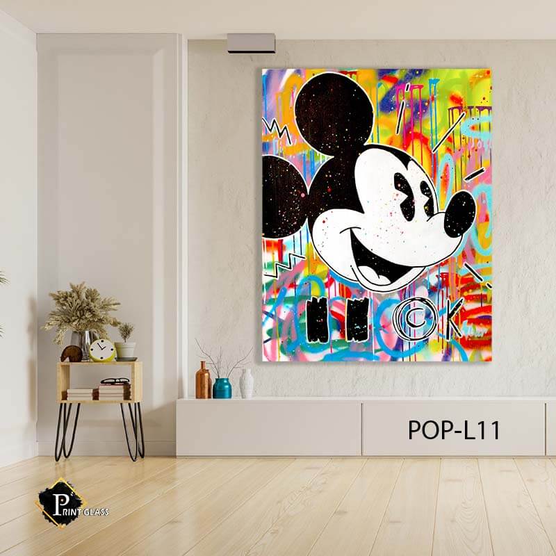 תמונה לסלון או לחדר שינה מזכוכית של פופארט דמות דיסני