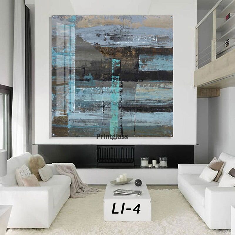 תמונה לפינת אוכל או לסלון מזכוכית של אבסטרקט עץ