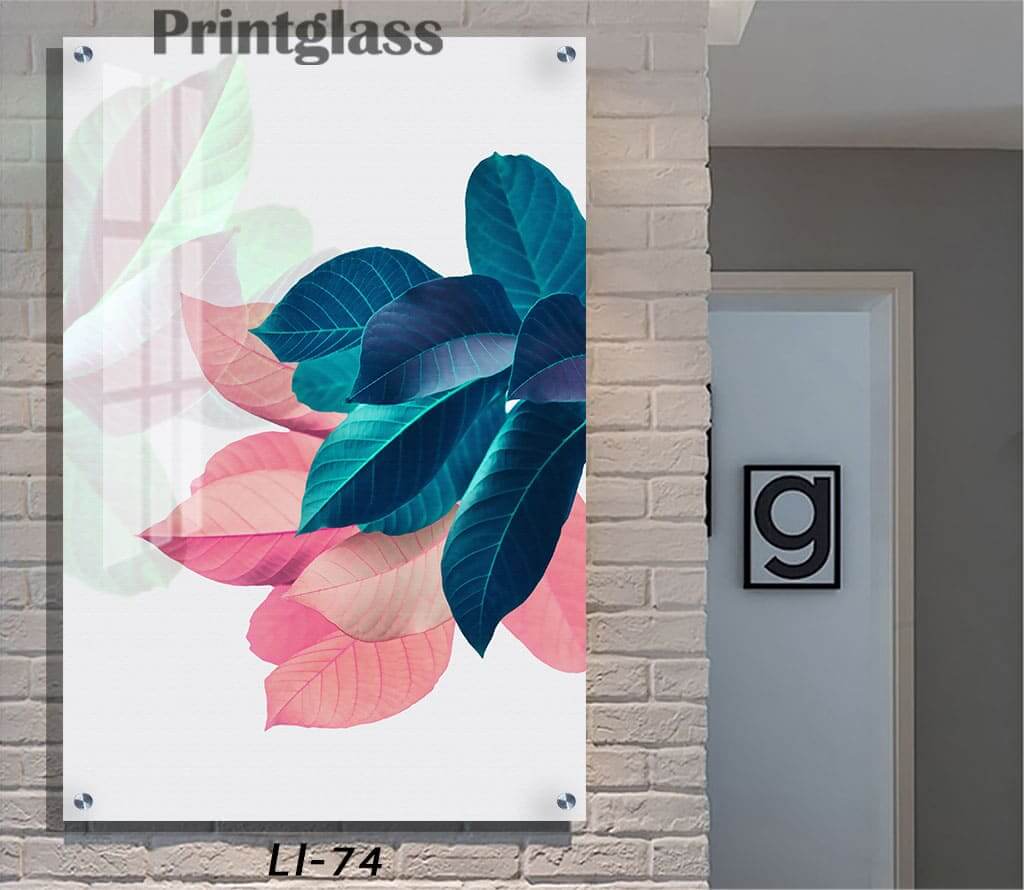 תמונה לסלון או פינת אוכל מזכוכית של פרחי שיש